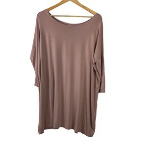 Piko Envi Free Fashion Top Casual Blouse blush mauve top Size Large